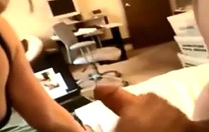 Amateur brunette gets ass fucked