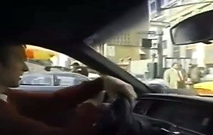 Big titted redhead picked up in taxi and fucked 