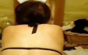 Real amateur emo hottie giving a sensual bj