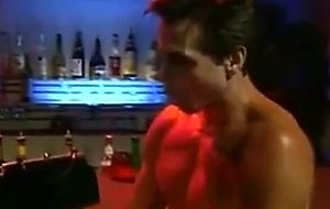 Busty brunette anal sex in the bar