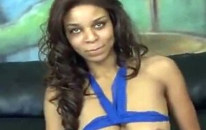 Ebony teen sucks white