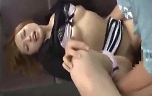 Asians having sex in a bus