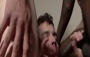 Innocent homosexual shared and jizzed