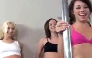 Pole dancing lesbian slut girls
