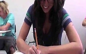 College hottie flashing during...