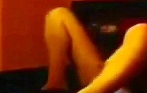 Hot brunette warms herself up sucks cock and rides her bf