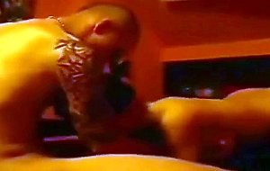 Hot brunette warms herself up sucks cock and rides her bf