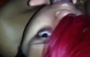 Giving my nigga a blowjob....in our room
