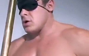 Amazing ts stripper banged bareback by blindfolded guy
