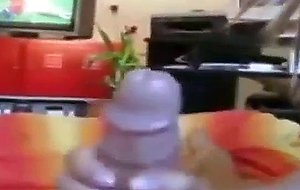 Sexy brunette girlfriend gives oral job and rides her boyfriend till he cums inside her bald pussy