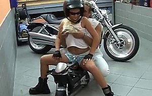 Motorbike teen samantha gets big tits fucked