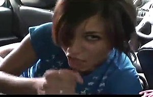 Raven likes to suck cock in the car