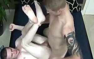 Straight hunk getting fucked intense anally for money