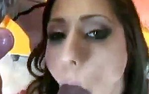 Teen takes gallons of cum