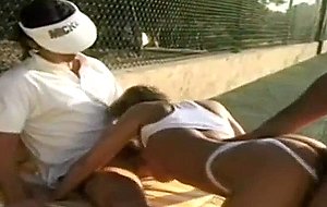 Lydia pirelli gangbang on the tennis court really intense