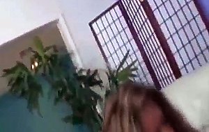 Two honey teens giving handjobs