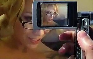 Innocent blonde schoolgirl gets fucked and facialized 