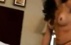 Busty tranny enjoys sucking