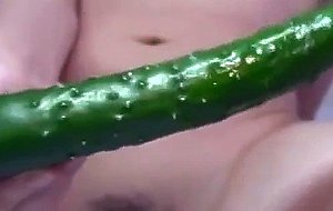 Japanese young beauty sexy girl cucumber masturbation