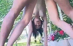 Jap chick outdoor fucking
