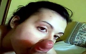 Cute amateur gives a juicy bj