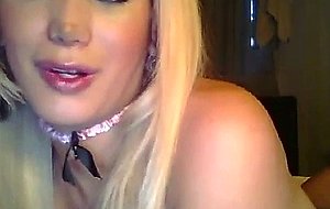 Mexican blonde shows off her assets on cam