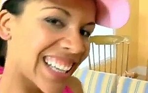 Pretty latina doggystyled 