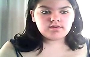 Chubby teen on webcam