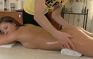 Brunette honey slut gets her pussy massaged