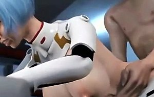 Animated doll gets butthole drilled