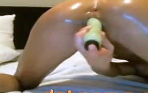 Flexible young teen fisting