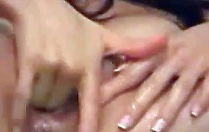 Latina hooker fisting her honey wet pussy