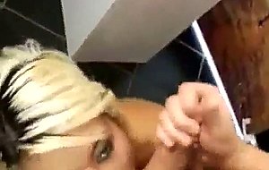 Busty blonde cumshot for cash 