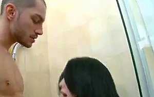 Russian couple fucking in the shower