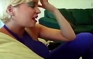 Lesbian squirts when fucked with vibrator