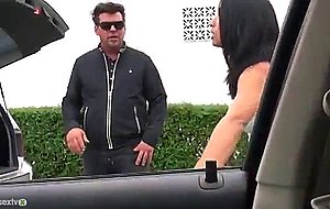 Sexy amateur mia is stranded and needs gas so she is hitch hiking