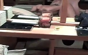 Watch me squirt and make him cum