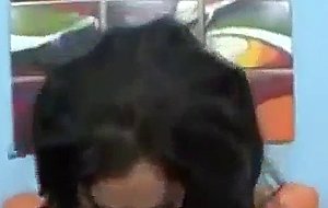 Beautiful tits get covered in cum
