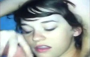 Teen loves cum on her face