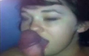 Teen loves cum on her face