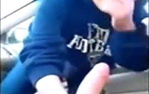 Cute young amateur sucking a dick
