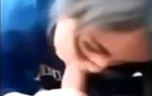 Cute young amateur sucking a dick