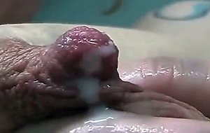 Milky mom drinks her breast milk