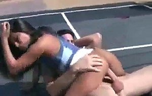 Shuttlecock in the tits