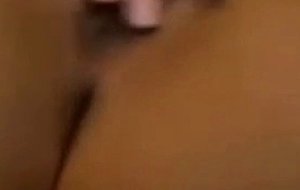 Titty brunette finger&rubs herself on cam