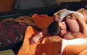 Newly married couple fucking softly