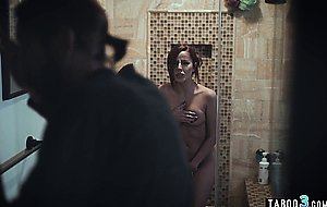 Family argument for stepdad ends in teens Vanna Bardot trimmed pussy