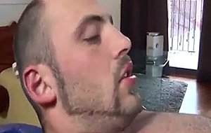 Horny amateur stud gets sucked and fingered