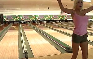 Naughty milf puma swede seducing a guy in the bowling club