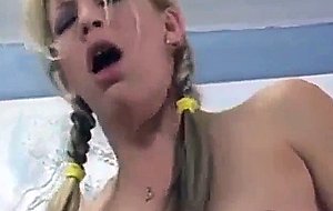 Teen squirts and is drilled